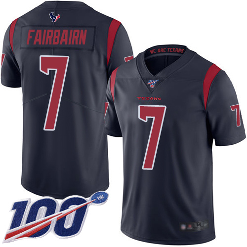 Houston Texans Limited Navy Blue Men Ka imi Fairbairn Jersey NFL Football #7 100th Season Rush Vapor Untouchable